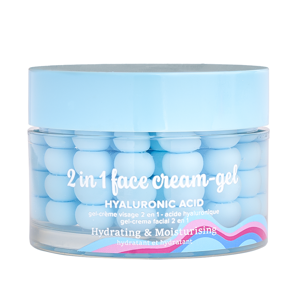 I-Cos 2 in 1 Face Creme with Pearls - Hyaluronic Acid - 50 ml