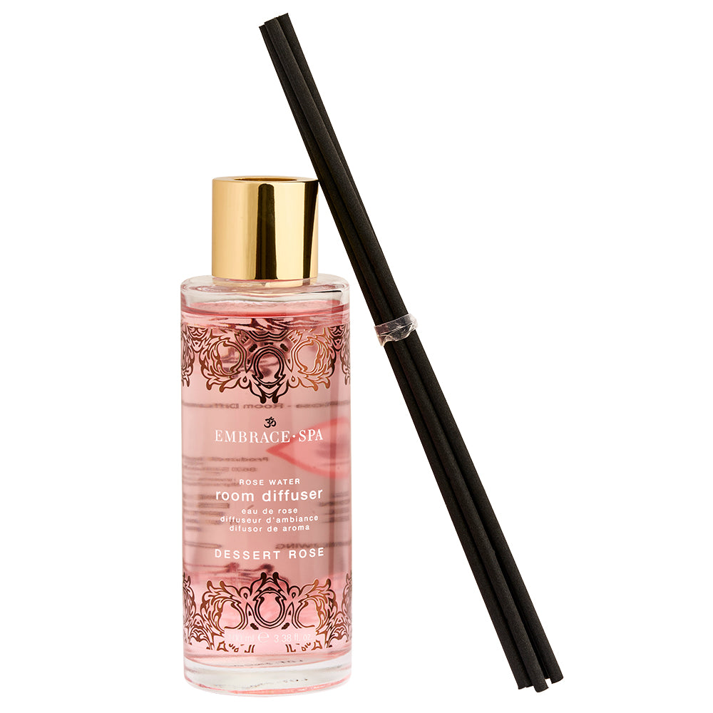 Embrace-Spa Room Diffuser - Dessert Rose - Rose Water - 100 ml