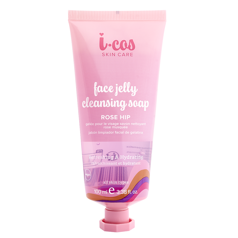 I-Cos Face Jelly Cleansing Soap - Rose Hip - 100 ml