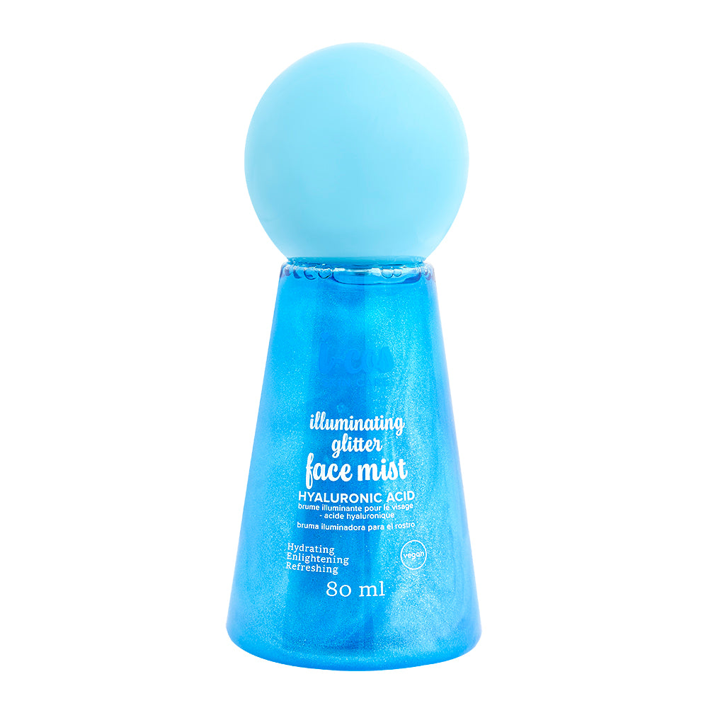 I-Cos Illuminating Glitter Face Mist - Hyaluronic Acid - 80 ml