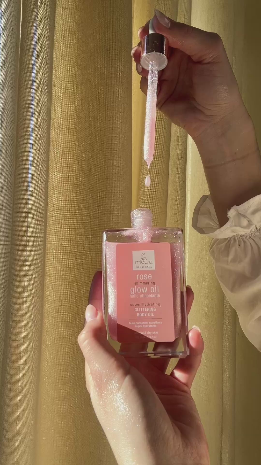 Miqura Rose Shimmering Glow Oil - 100 ml