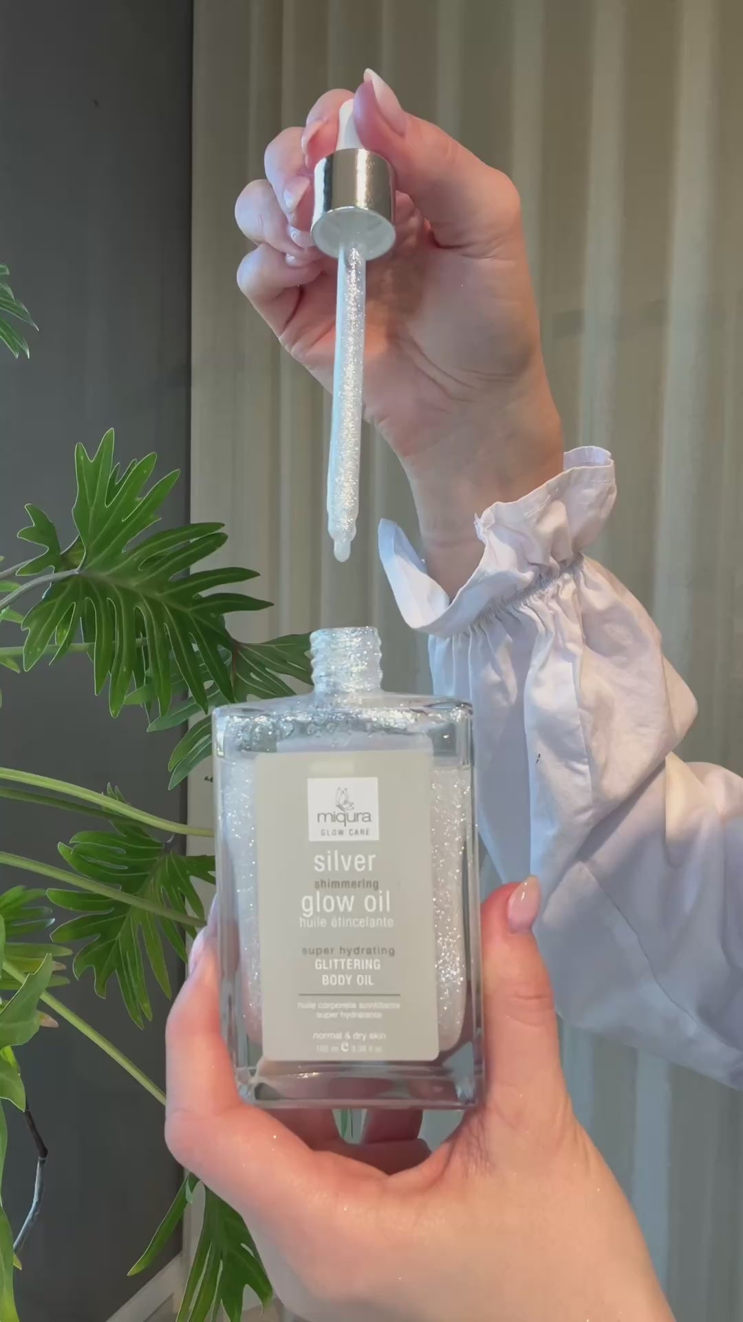 Miqura Silver Shimmering Glow Oil - 100 ml