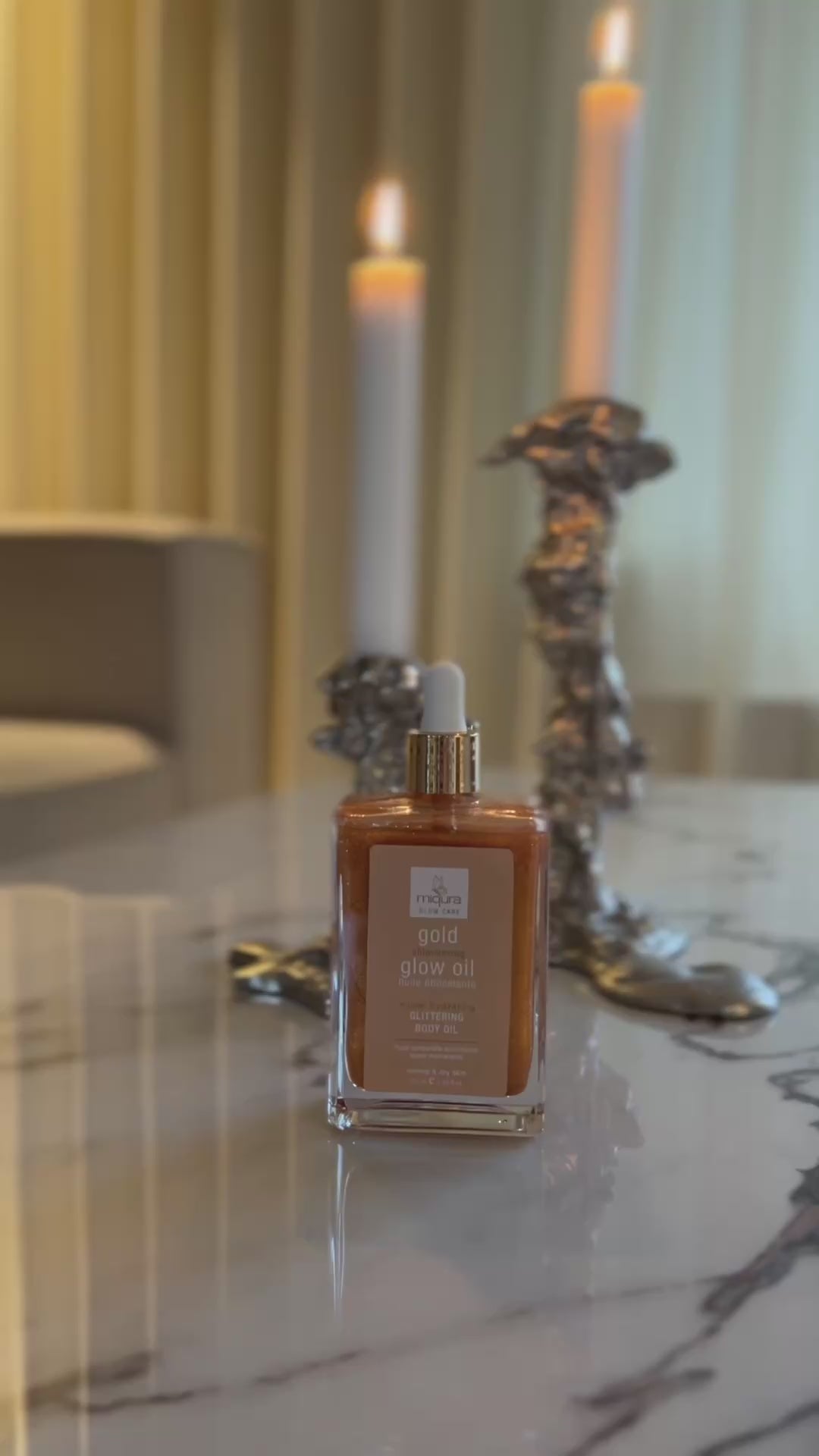 Miqura Gold Shimmering Glow Oil - 100 ml