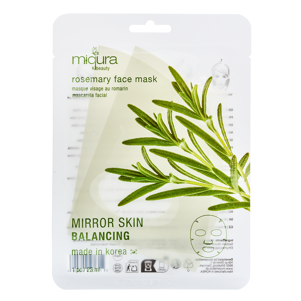 Miqura K-beauty - rosemary face mask