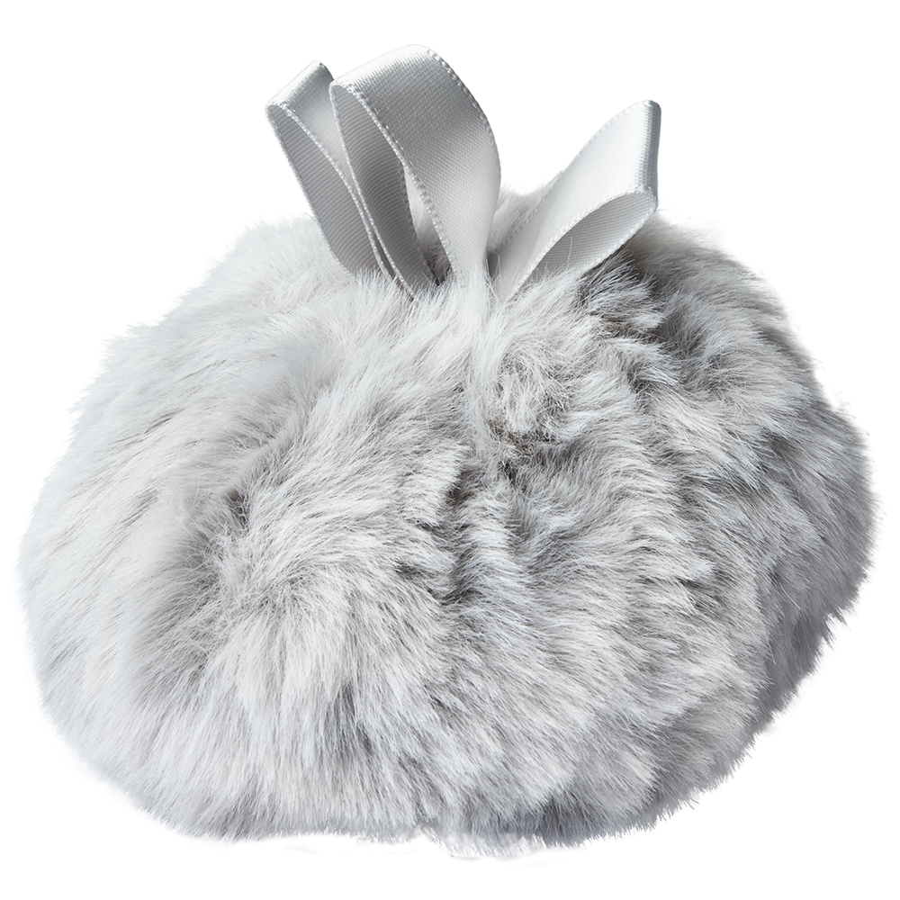 Miqura Sparkling Glitter Puff - Silver Glitter